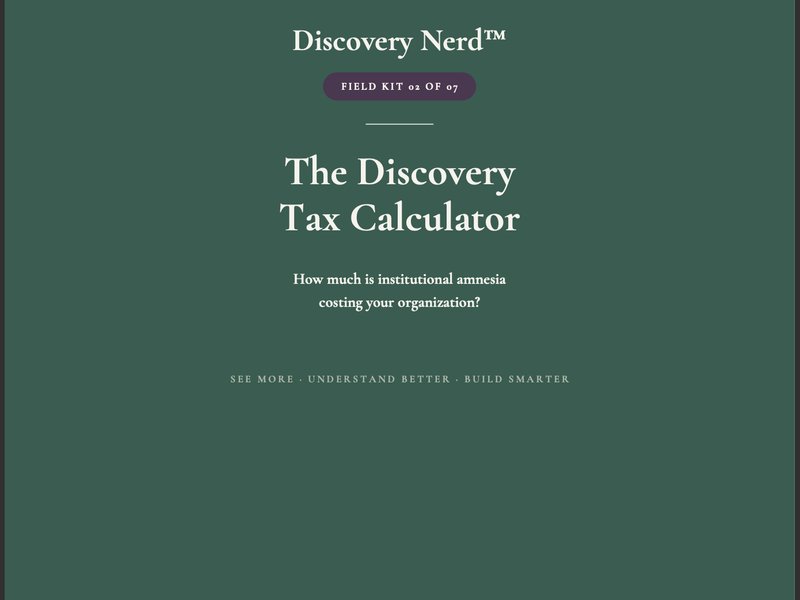 Discovery Tax Calculator