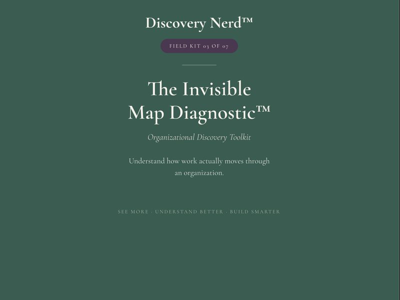 Invisible Map Diagnostic